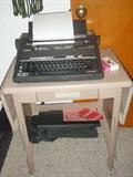 Brothers Electric Typewriter and Metal Typewriter Table.