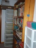 Cookbooks. Plastic Storage Bins.