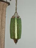 50's Green Hanging Lamp.