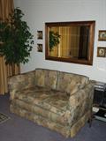 Beautiful Mirror. Loveseat Sofa (matching large sofa below)