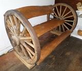 Wagon Wheel Bench