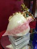 Beautiful Conch Decorative Vase with Gold Trim