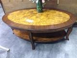 Oval Wood Coffee Table