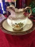 Decorative Pitcher and Bowl