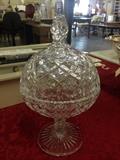 Crystal Cut Candy Dish