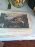 1953 Currier and Ives calendar pages