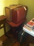 Vintage hard side luggage