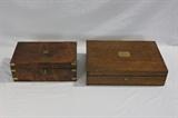 Two Antique English Desk Boxes