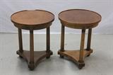 Pair French Empire End Tables