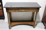 Antique French Empire Console Table