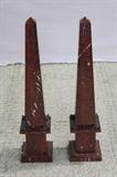 Rouge Marble Obelisks