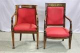 Antique French Empire Style Chairs