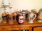german beer mugs -- assorted collection