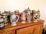 german beer mugs -- assorted collection