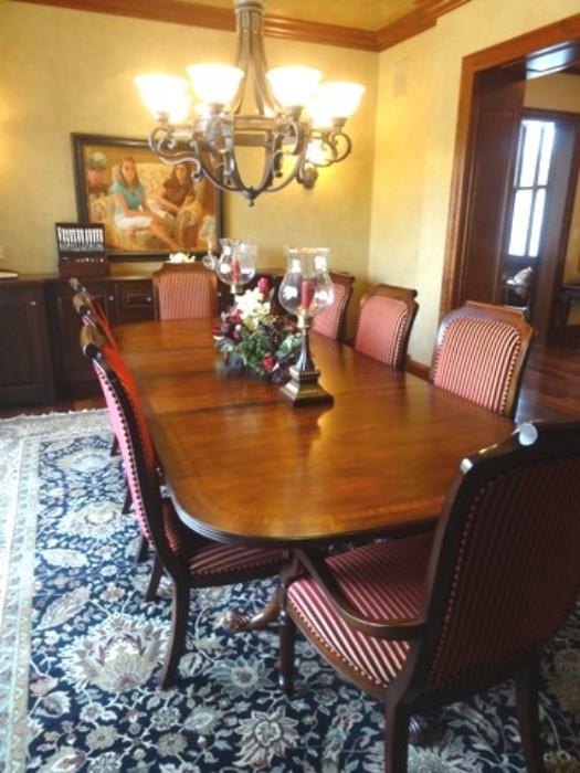 Drexel Heritage Dining Room Table and Chairs