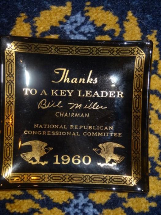 1960 National Republican Congressional Committee Ashtray