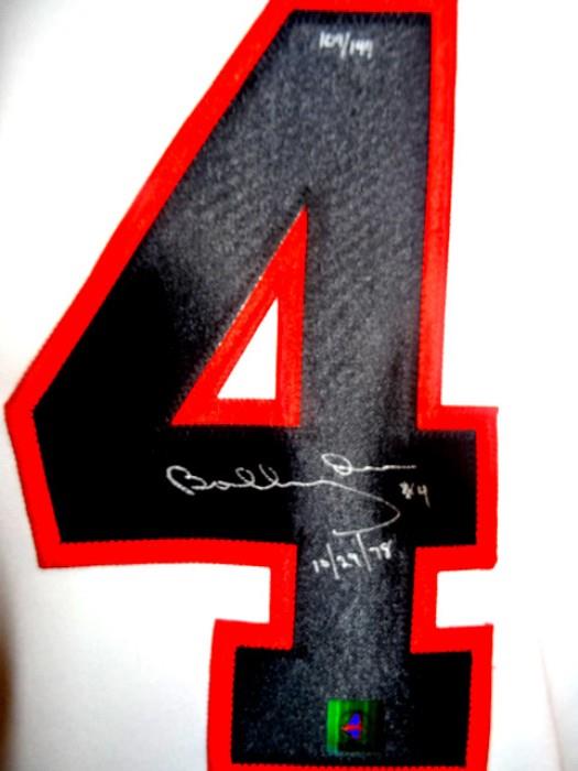 The Bobby Orr Signature on the Blackhawks Jersey