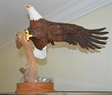 Vintage Leo Osborne Original 1 of 1 Carved Wood Bald Eagle Appraised Value $18,000. (Museum Piece)