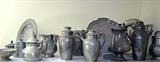 Antique Collection Of Pewter Hollow Ware