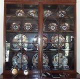 Antique Collection of Specially Ordered Gold Imari with Recipients' Names on Back and Some From Caesar's Palace in Las Vegas from 40's-50's (approx. 33 Pcs) Owned by Archibald W. Lyon, Brigadier General US Army