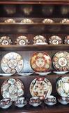 Antique Collection of Specially Ordered Gold Imari with Recipients' Names on Back and Some From Caesar's Palace in Las Vegas from 40's-50's (approx. 33 Pcs) Owned by Archibald W. Lyon, Brigadier General US Army