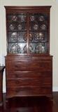 Antique Mahogany Secretary (Drop Down Desk and Hidden Drawers) China Cabinet
