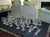 Steuben # 7877 Pattern Art Glass Baluster Stemware