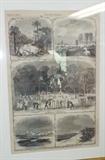 Antique Harper's Weekly Page framed Dated August 15,1863 Depicting Seabrook Island and Kiawah During the Civil War