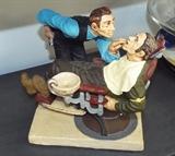 The Dentist in the style of Norman Rockwell