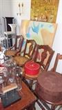 Antique Cane Seat Victorian Chairs
