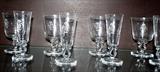 Steuben Monogrammed "T" Stemware (24 Pieces)