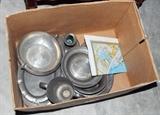 Assorted Antique Pewter Ware