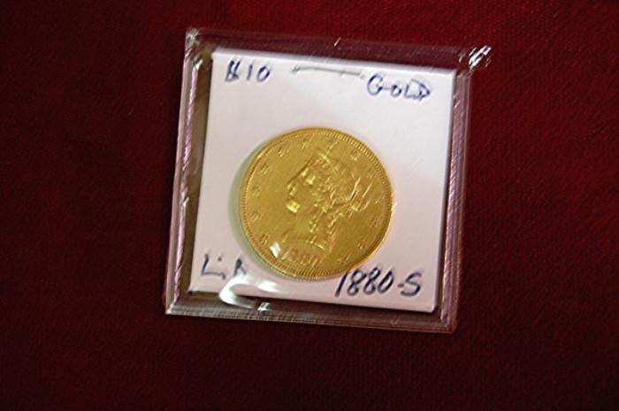 1880-S  $10 Gold Coin