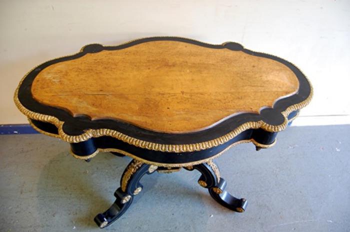 Bronze Mounted Victorian Turtle Top Table