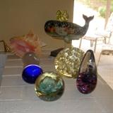 Paperweights. Jim Shore whale.