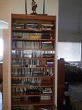 cds and book shelf