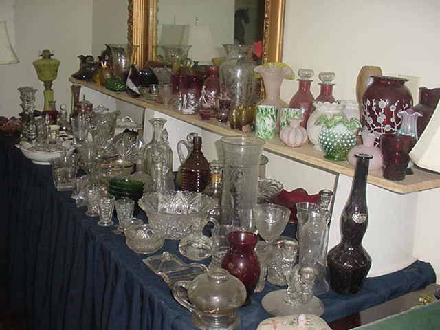 Some of the incredible collection of fine glassware, and we have 47 boxes yet to unpack