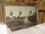Large oil painting from the late 1800's