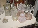 Some of the many exquisite perfume bottles