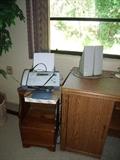 Small table with printer/fax
