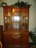 China cabinet with dining table