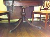 Antique drop leaf table