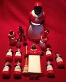 Aunt Jemima / Mammy collection by F & F Mold & Die Works, Dayton, Ohio:  Hard-to-find spices, note pad, syrup, cookie jar and large and small salt and pepper
