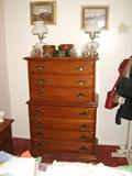 Tall chest of drawers, part of a 5 piece bedroom suite.