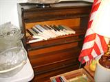 Three section barrister bookcase