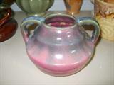 Stamped Fulper pattery vase, Wisteria