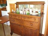 Oak sideboard, early 1900's