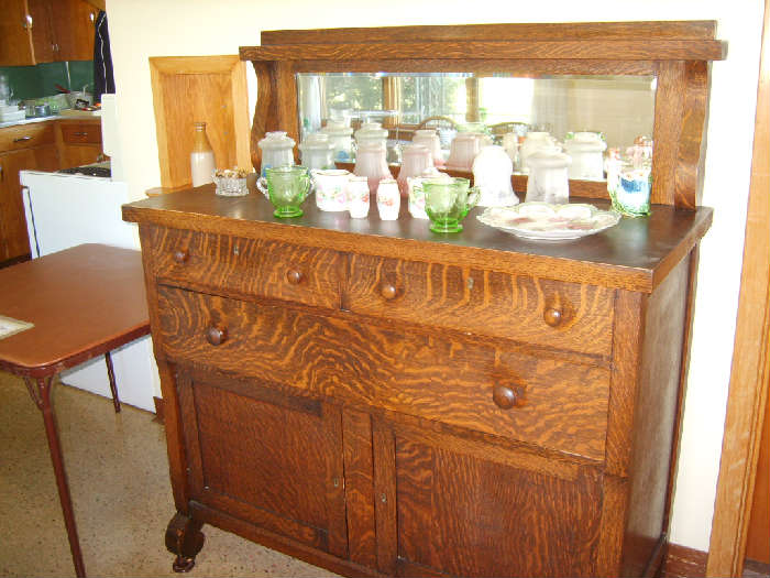 Oak sideboard, early 1900's