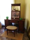 Dressing table from a 5 piece bedroom suite, 1930s, made by Kindel
