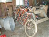 Old bicycles for yard decorations - or not!